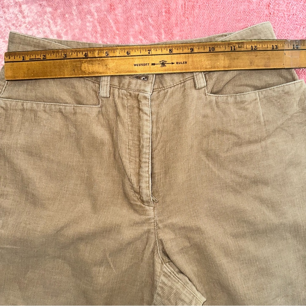 Tan Corduroy Pants Liz Claiborne Lizsport 100% cotton size 4 high rise - Picture 6 of 6